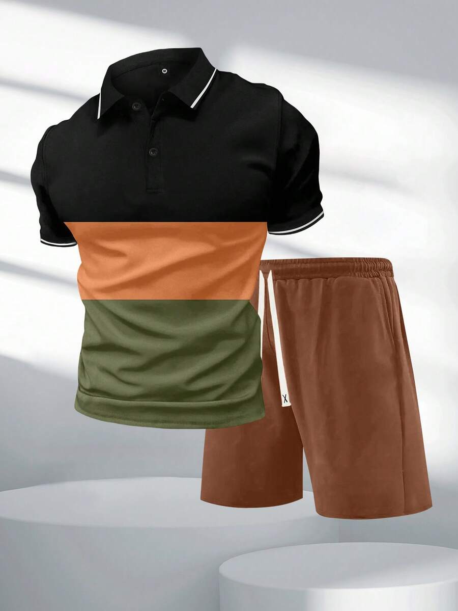ชุดเสื้อโปโลแขนสั้นลายทางฤดูร้ - Men'S Fashion Polo บทวิจารณ์และราคา