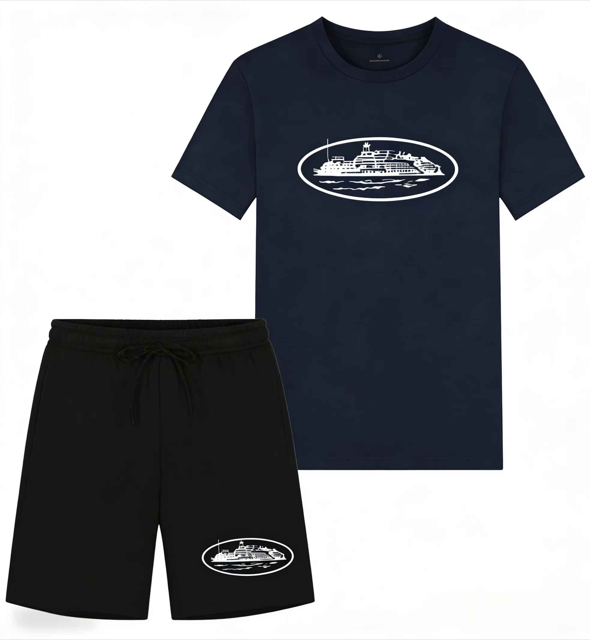 เสื้อยืดและกางเกงขาสั้นพิมพ์ลา - Mens Fashion Ideas บทวิจารณ์และราคา