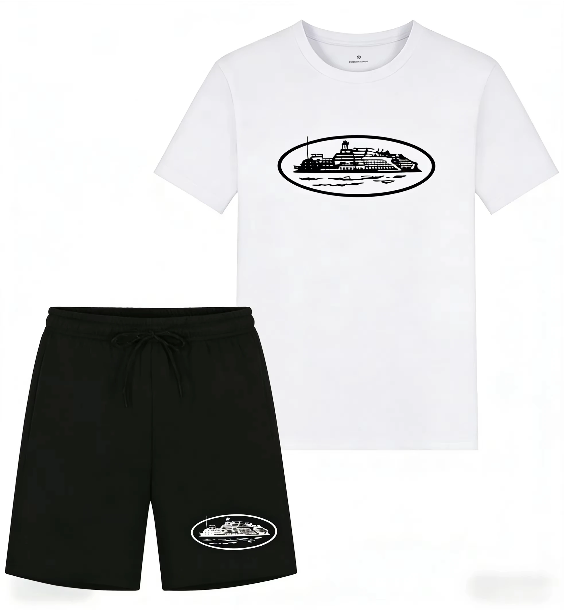 เสื้อยืดและกางเกงขาสั้นพิมพ์ลา - Mens Fashion Ideas บทวิจารณ์และราคา