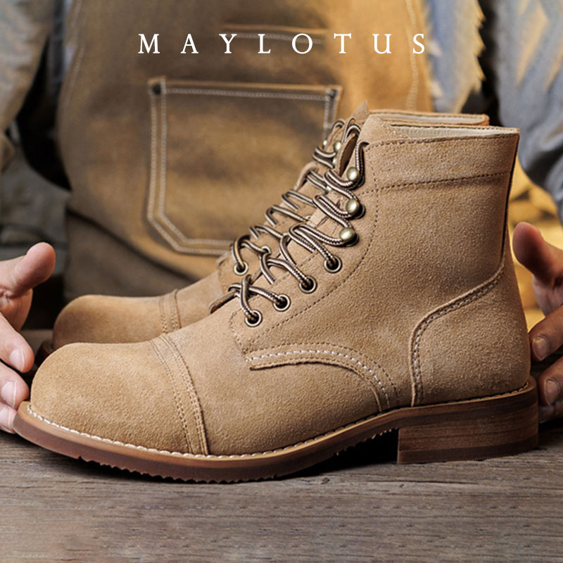 รองเท้าบูทหนังกลับแบบ Goodyear - Fashion Men'S Boots บทวิจารณ์และราคา