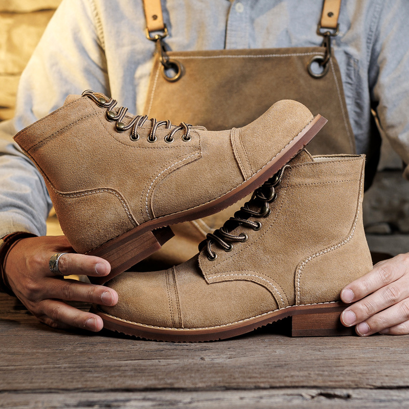 รองเท้าบูทหนังกลับแบบ Goodyear - Fashion Men'S Boots บทวิจารณ์และราคา