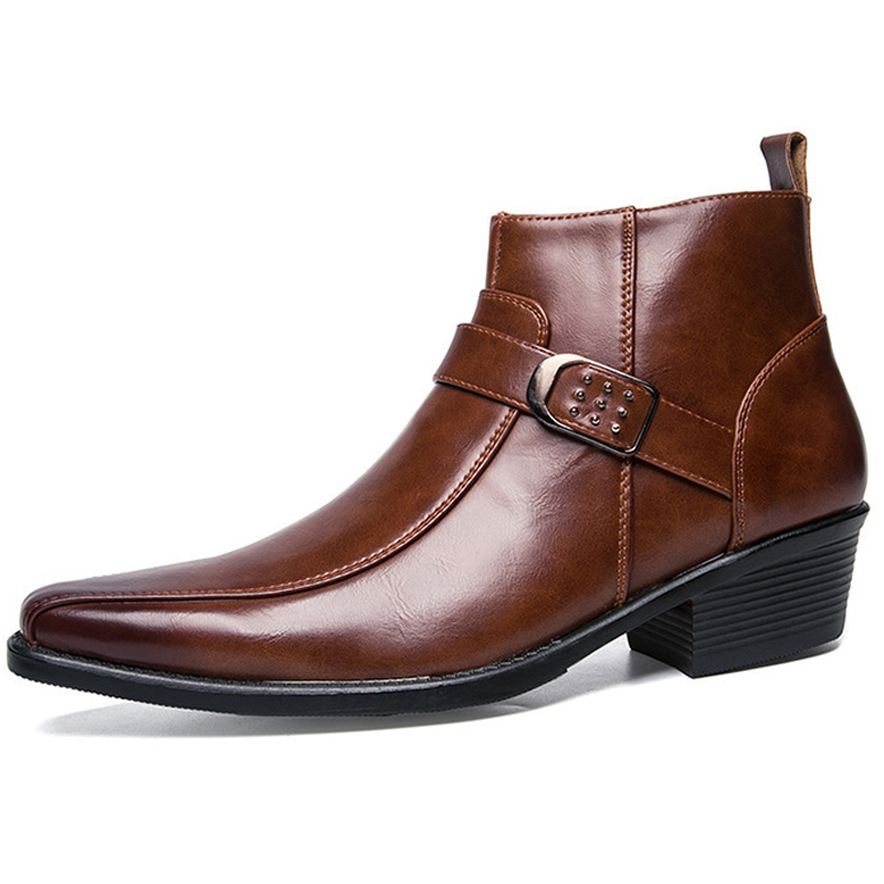 รองเท้าบูทคาวบอยสไตล์เรโทรสำหร - Fashion Men'S Boots บทวิจารณ์และราคา