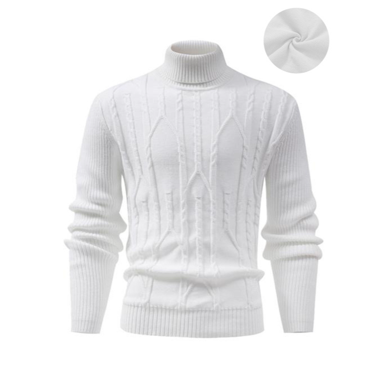 เสื้อสเวตเตอร์คอเต่าถักด้านล่า - Turtleneck Sweater Men บทวิจารณ์และราคา