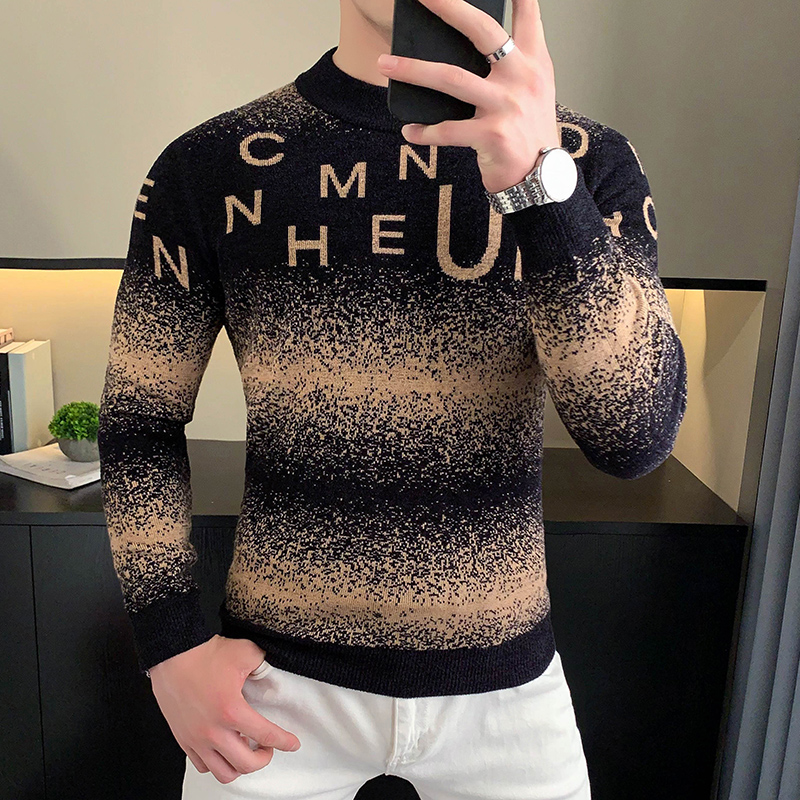 เสื้อสเวตเตอร์ผ้าแจ็คการ์ดกำมะ - Turtleneck Sweater Men บทวิจารณ์และราคา
