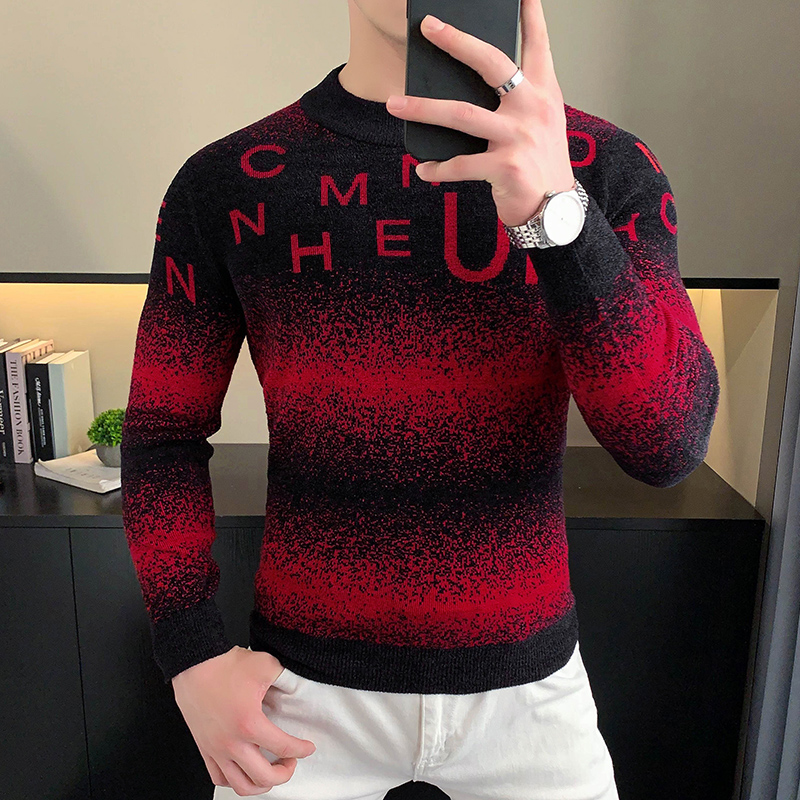 เสื้อสเวตเตอร์ผ้าแจ็คการ์ดกำมะ - Turtleneck Sweater Men บทวิจารณ์และราคา