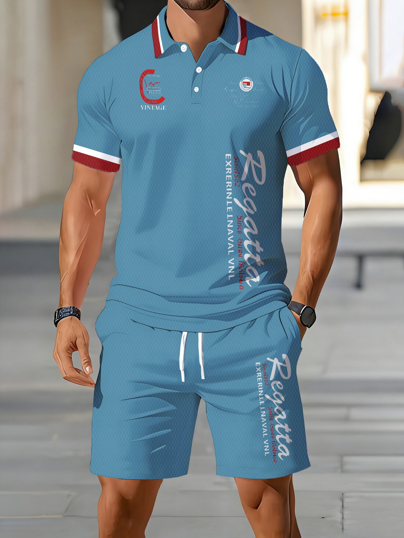 ชุดเสื้อโปโลผู้ชายอเมริกันฤดูร - Men'S Fashion Polo บทวิจารณ์และราคา