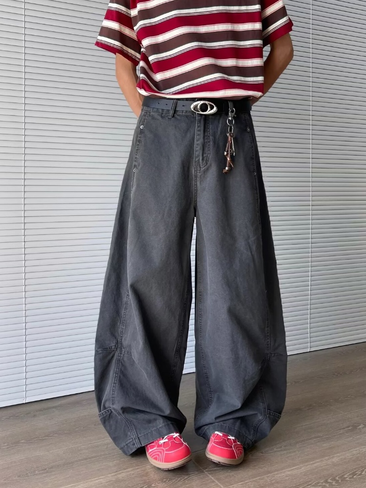 2025 ถังขยะY2K 2000Sแฟชั่นสีเท - Mens Fashion Dark Grey Pants บทวิจารณ์และราคา