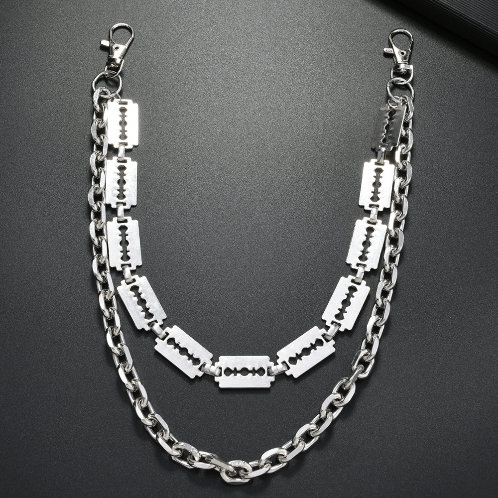 พังก์โซ่โลหะพวงกุญแจสําหรับผู้ - Belt Mens Fashion บทวิจารณ์และราคา