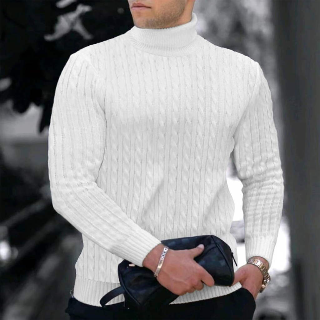 ฤดูใบไม้ร่วงฤดูหนาวใหม่ผู้ชายถ - Turtleneck Sweater Men บทวิจารณ์และราคา