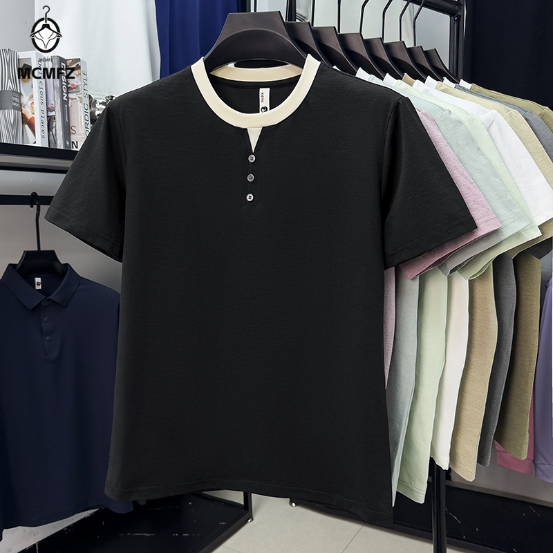 เสื้อยืดแขนสั้นผู้ชายสไตล์ลำลอ - Mens Fashion Style บทวิจารณ์และราคา