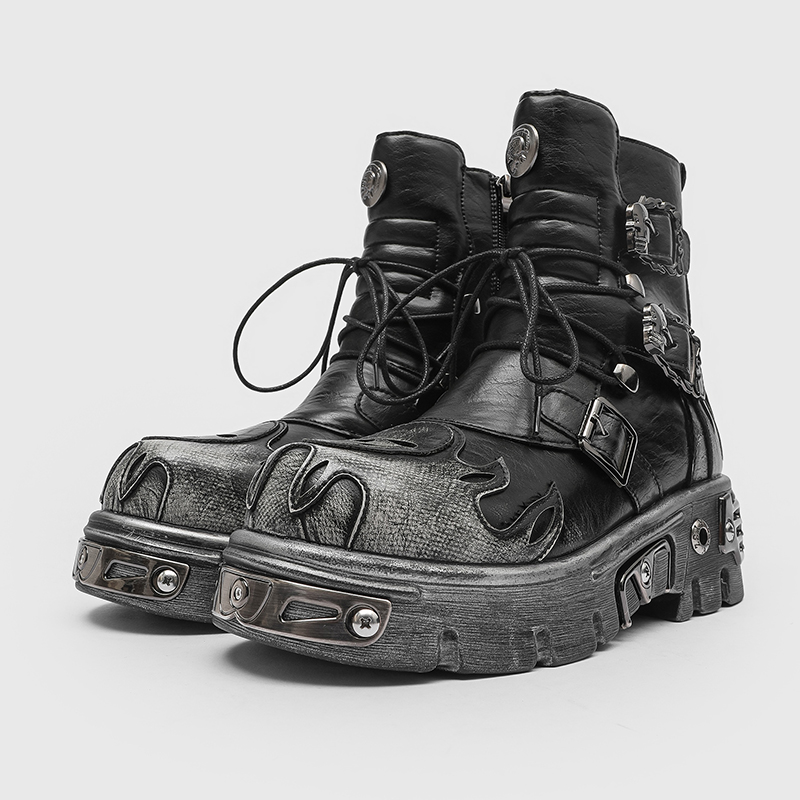 รองเท้าบูทมอเตอร์ไซค์ทรงเท่ห์  - Fashion Men'S Boots บทวิจารณ์และราคา