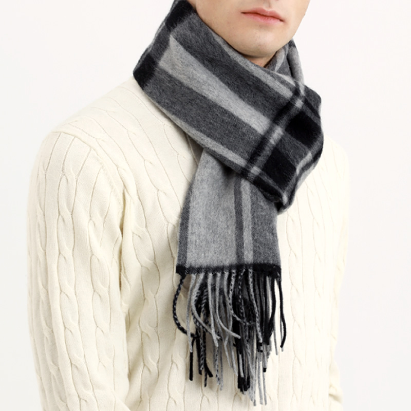 Pashmina ผ้าพันคอผู้ชายฤดูหนาว - Men Scarf Wool บทวิจารณ์และราคา
